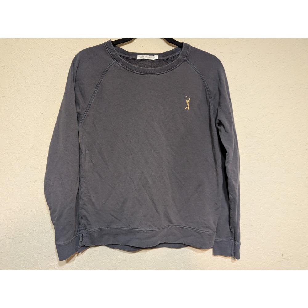 Peter Millar Gray Sweatshirt with Gold Logo